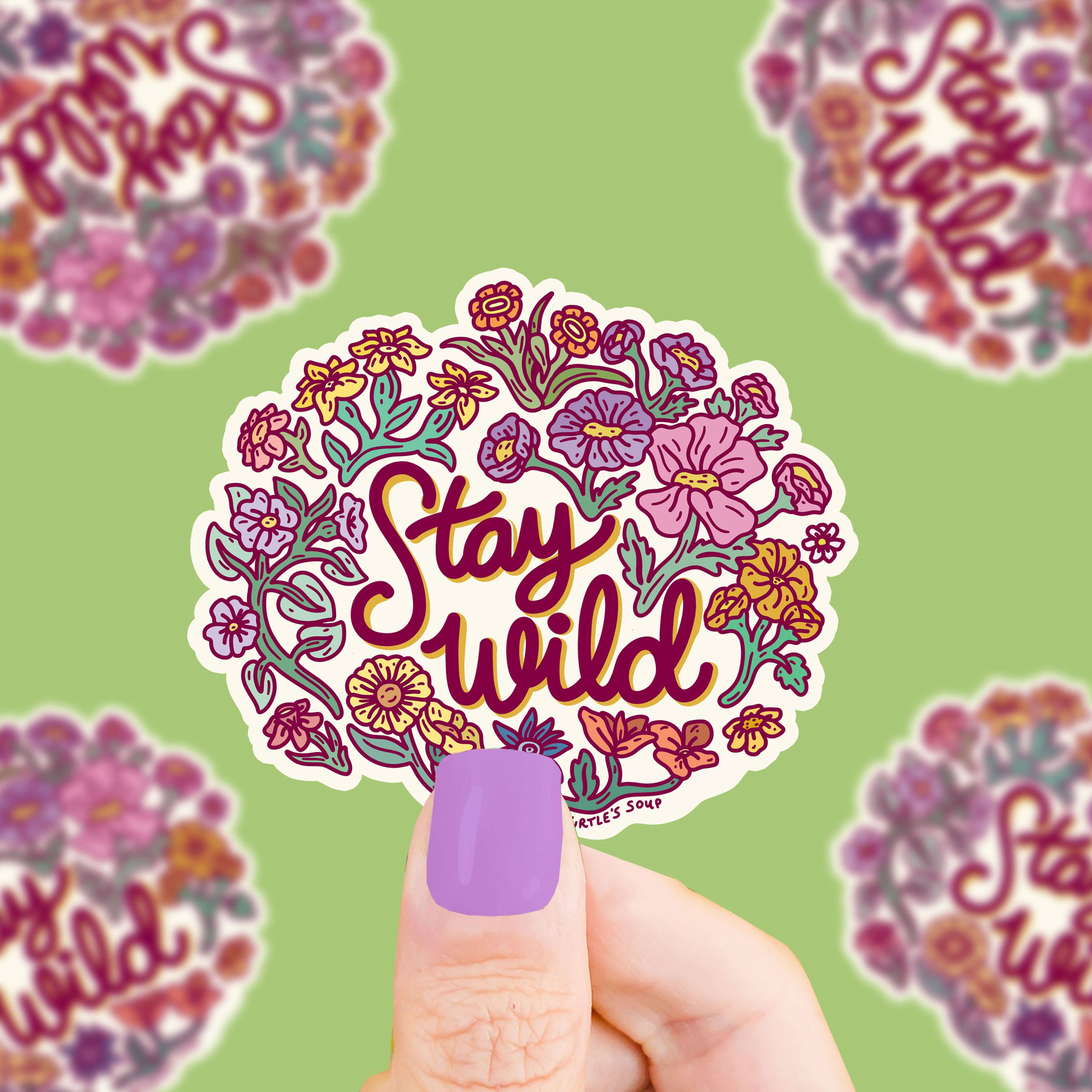 Stay Wild Wildflower Sticker