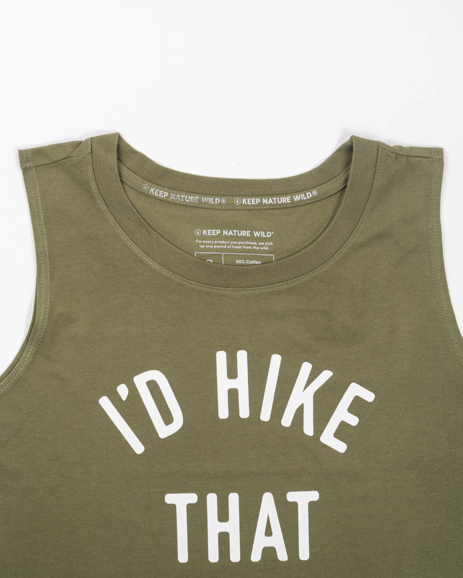 I'd Hike That Women's Muscle Tank - Olive
