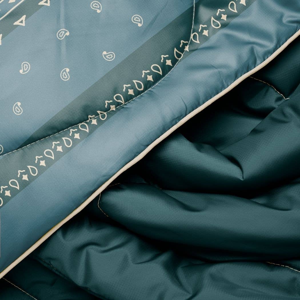 Original Puffy Blanket - Sage Bronco Bandana