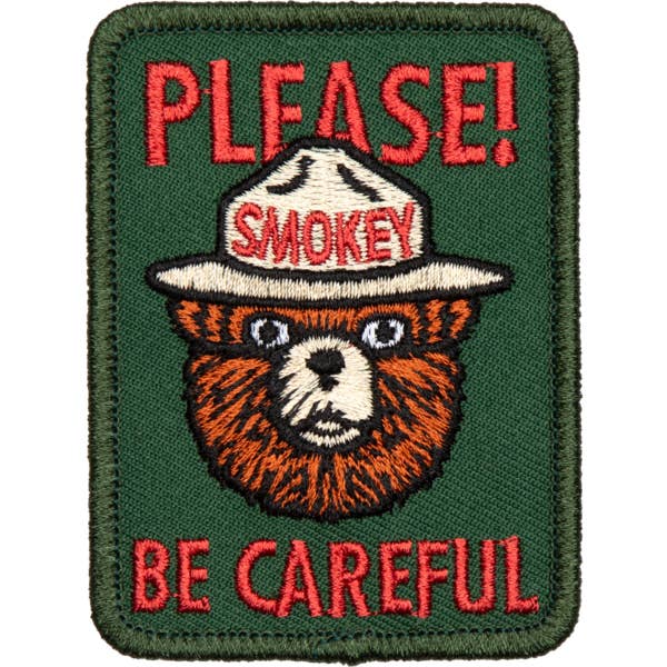 Be Careful Embroidered Patch