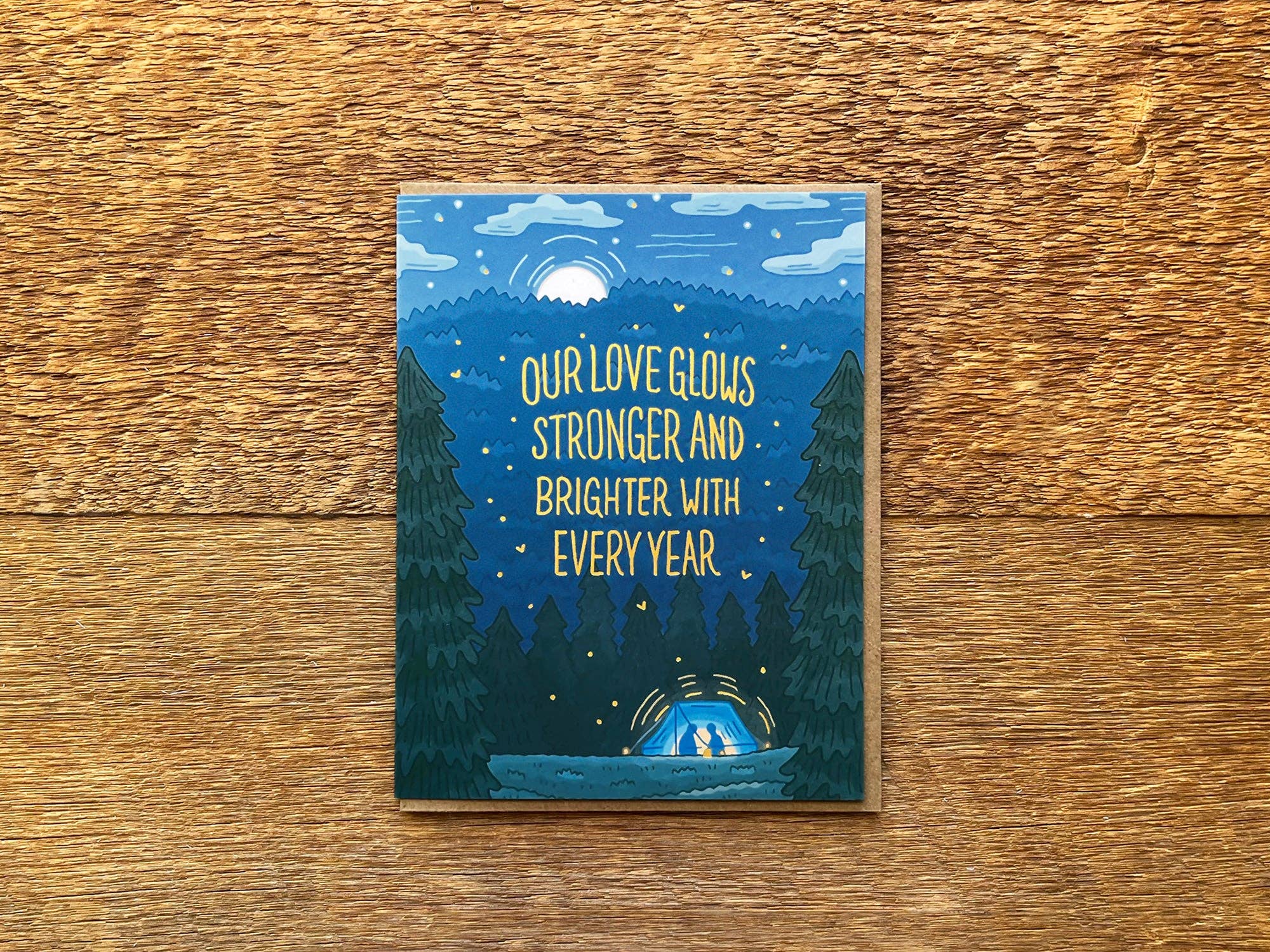 Love Tent Anniversary Card