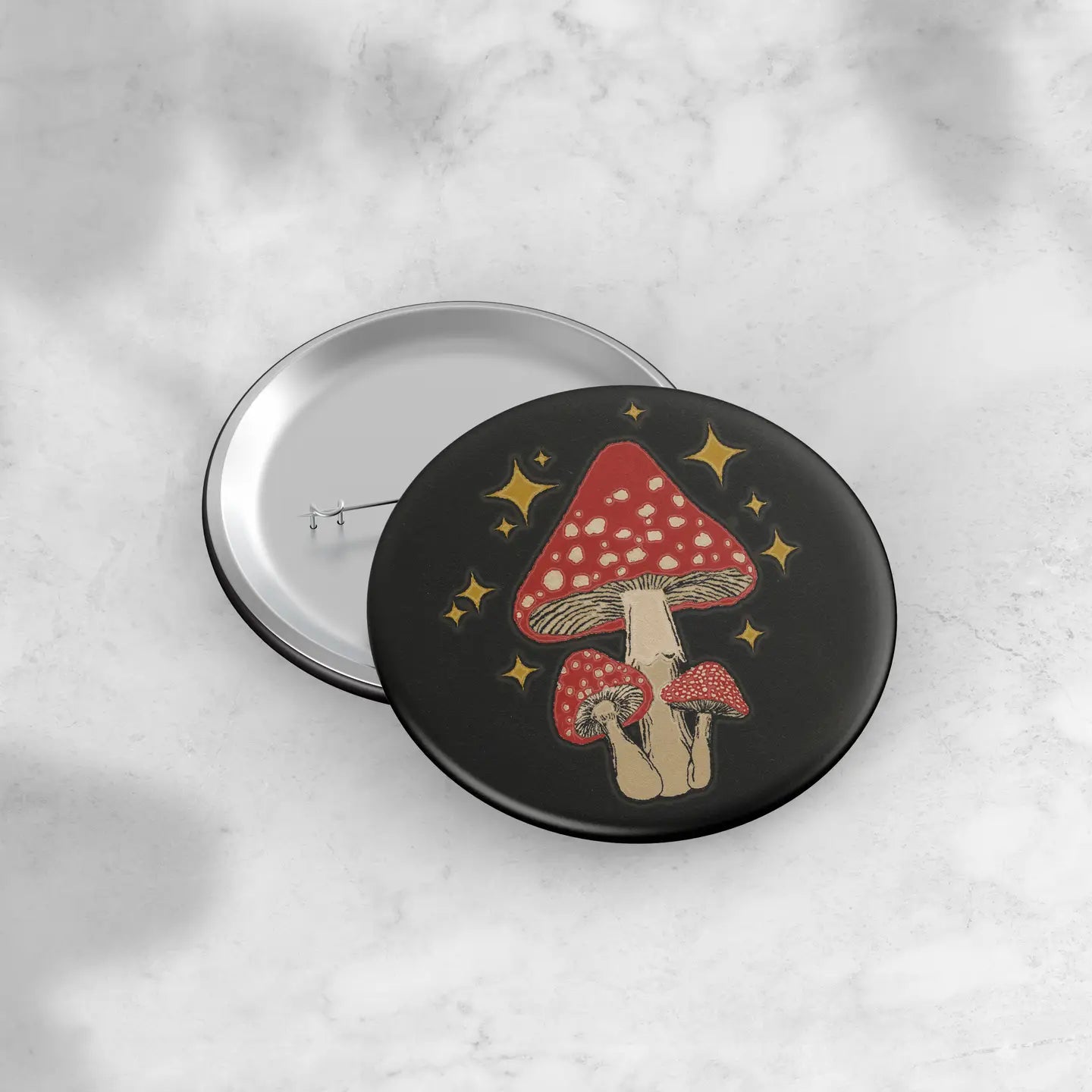 Groovy Toadstools Pinback Button