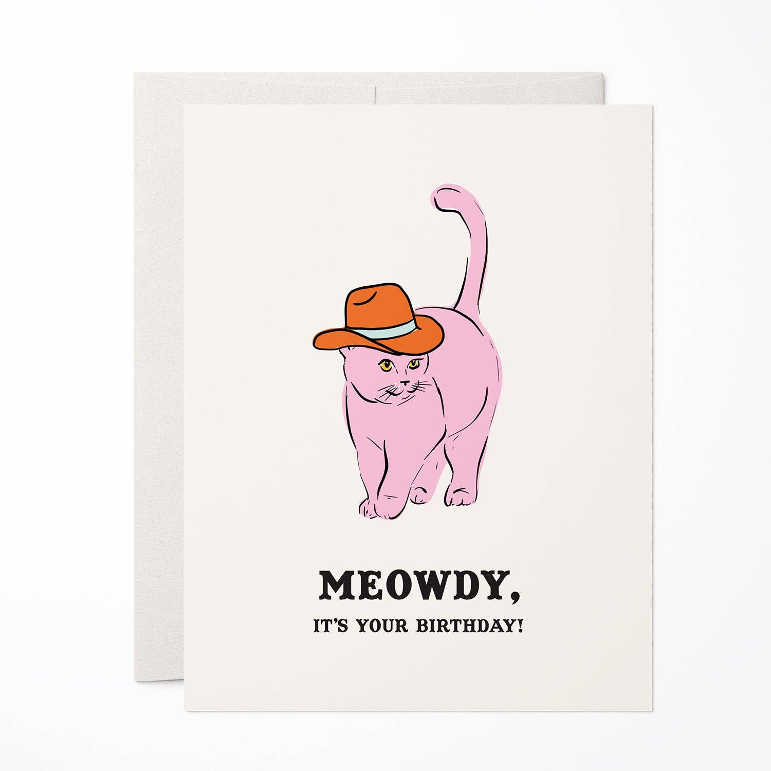 Meowdy Birthday Greeting Card