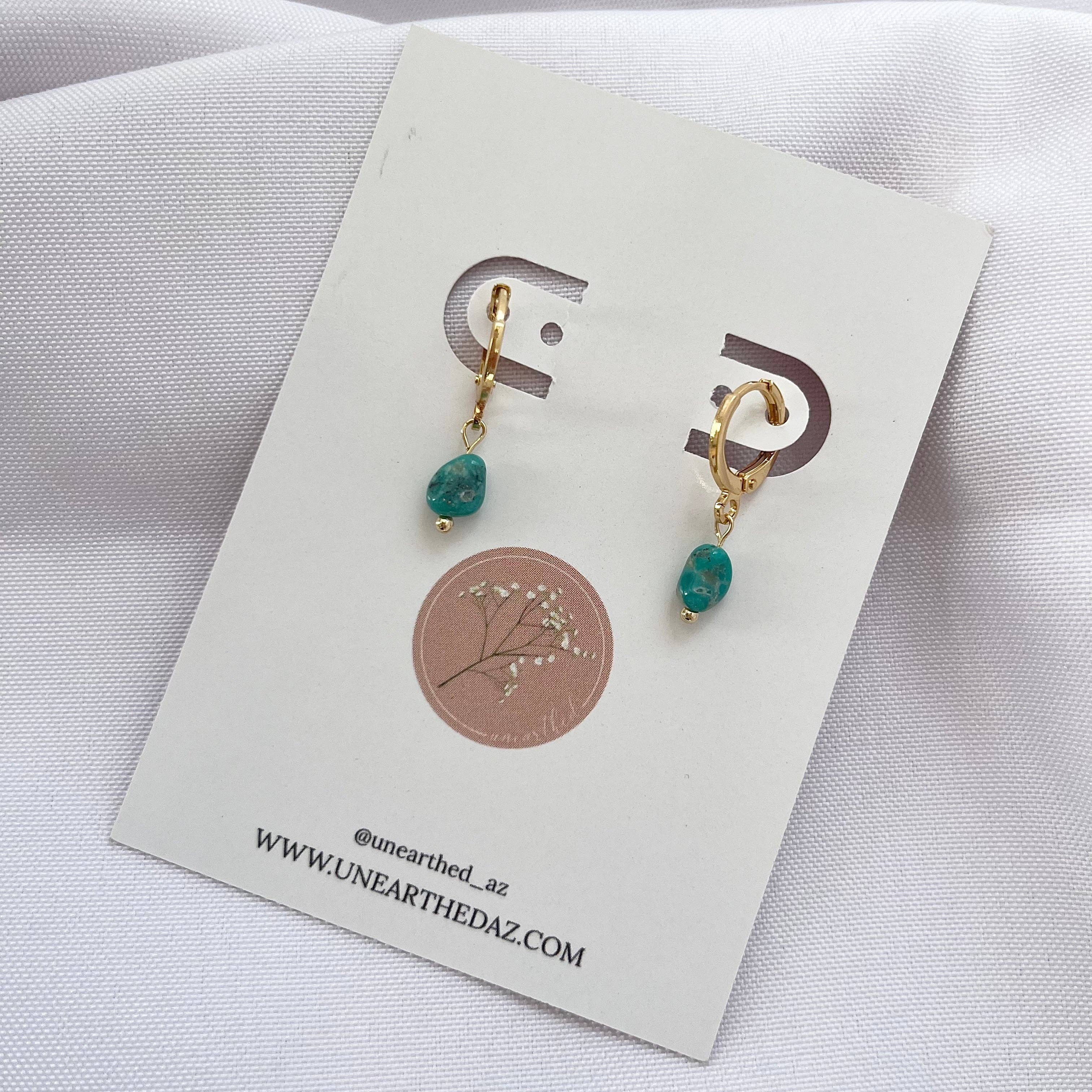 Campitos Turquoise Huggie Earrings