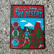 Hiking in the Desert Sticker