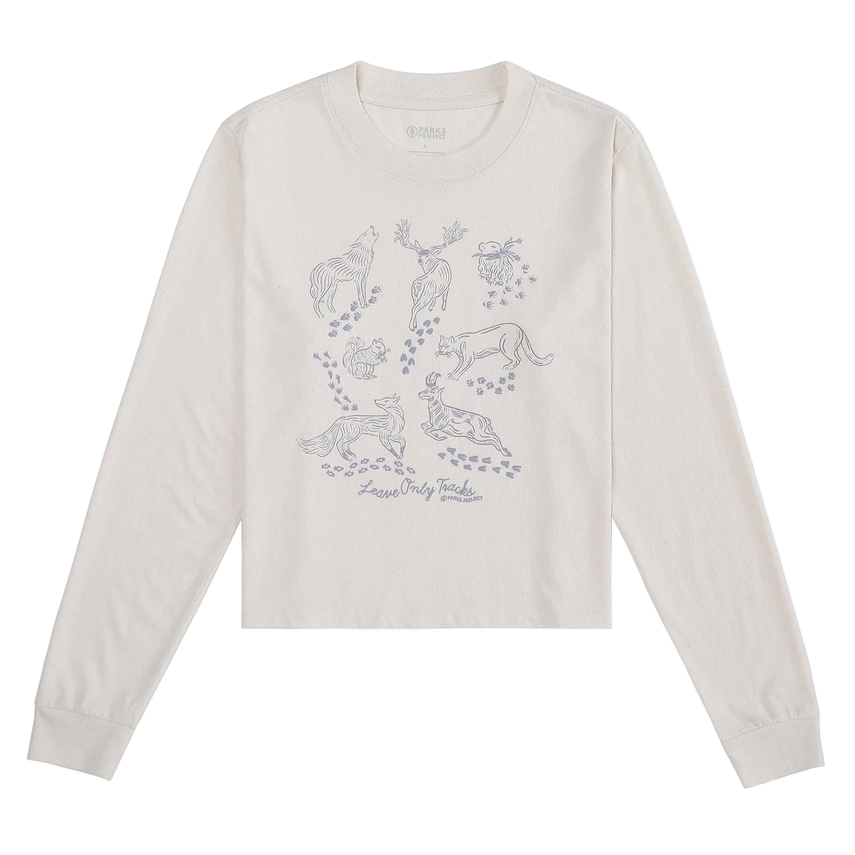 Women's Animal Tracks Boxy Long Sleeve Tee
