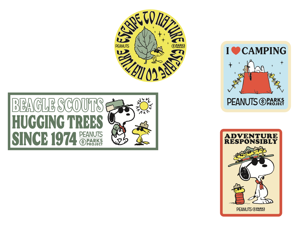 Peanuts x Parks Project Sticker Pack