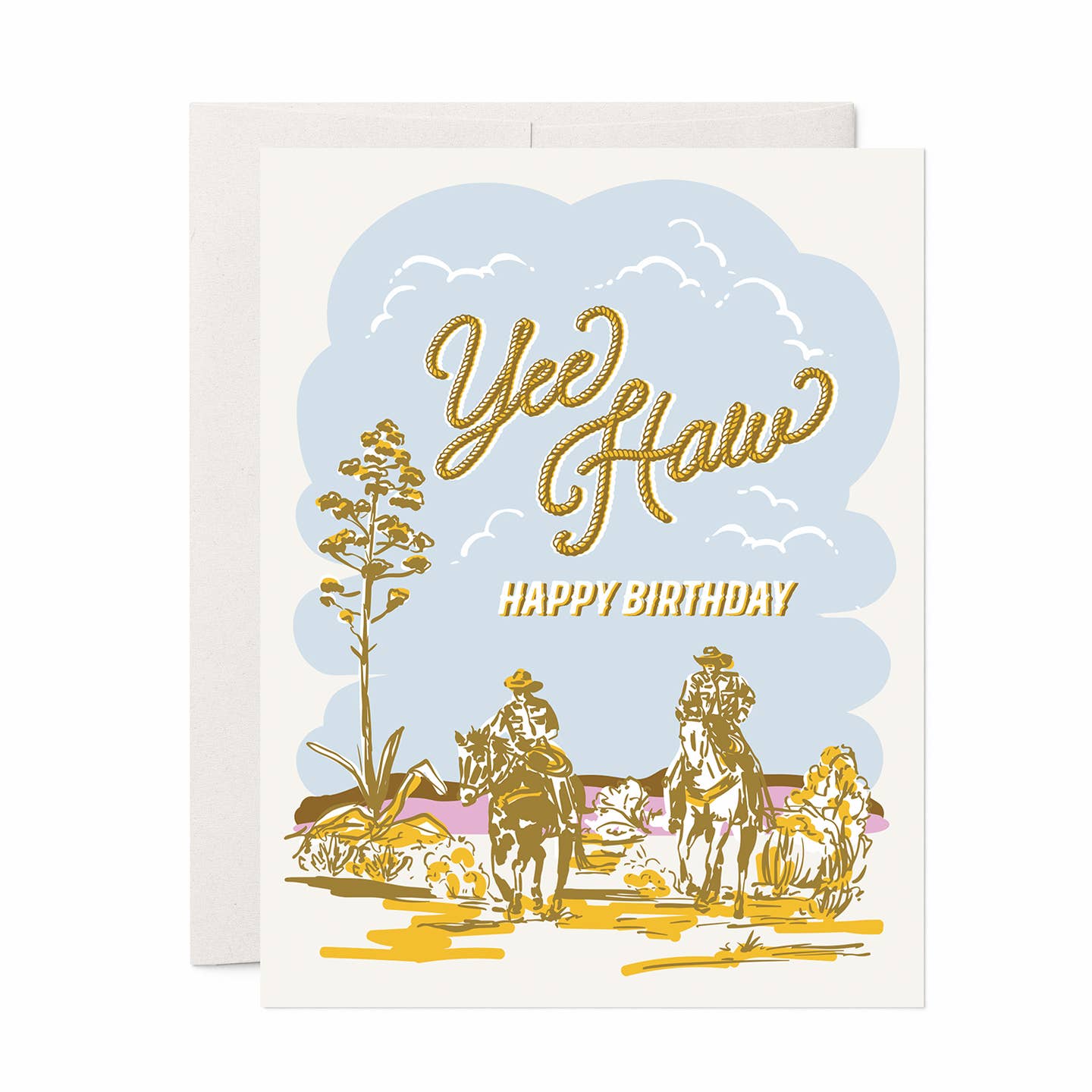Yeehaw Cowboy Birthday Card