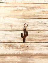 Saguaro Cactus Desert Southwest Metal Keychain