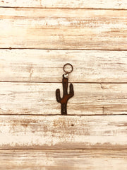 Saguaro Cactus Desert Southwest Metal Keychain