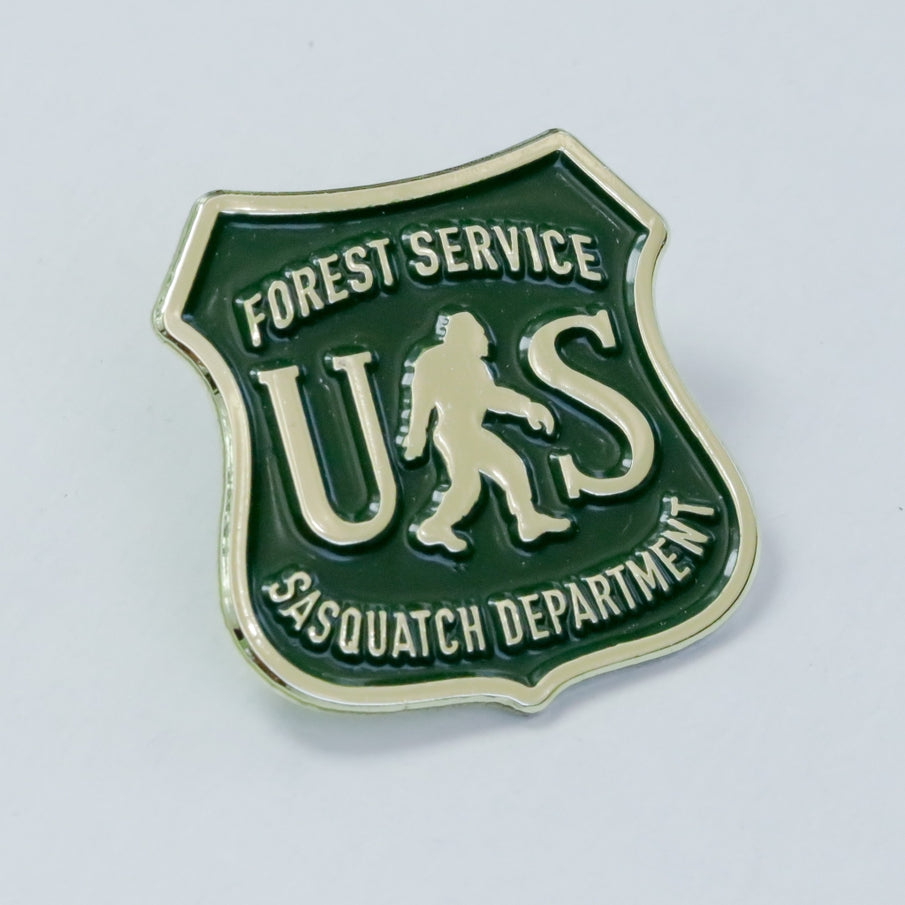 US Forest Service Sasquatch Dept. Enamel Pin