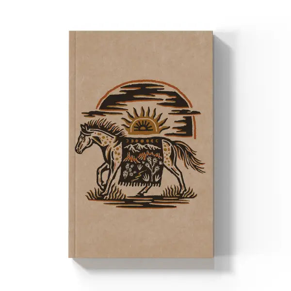 Wild Wild West Horse Kraft Layflat Notebook