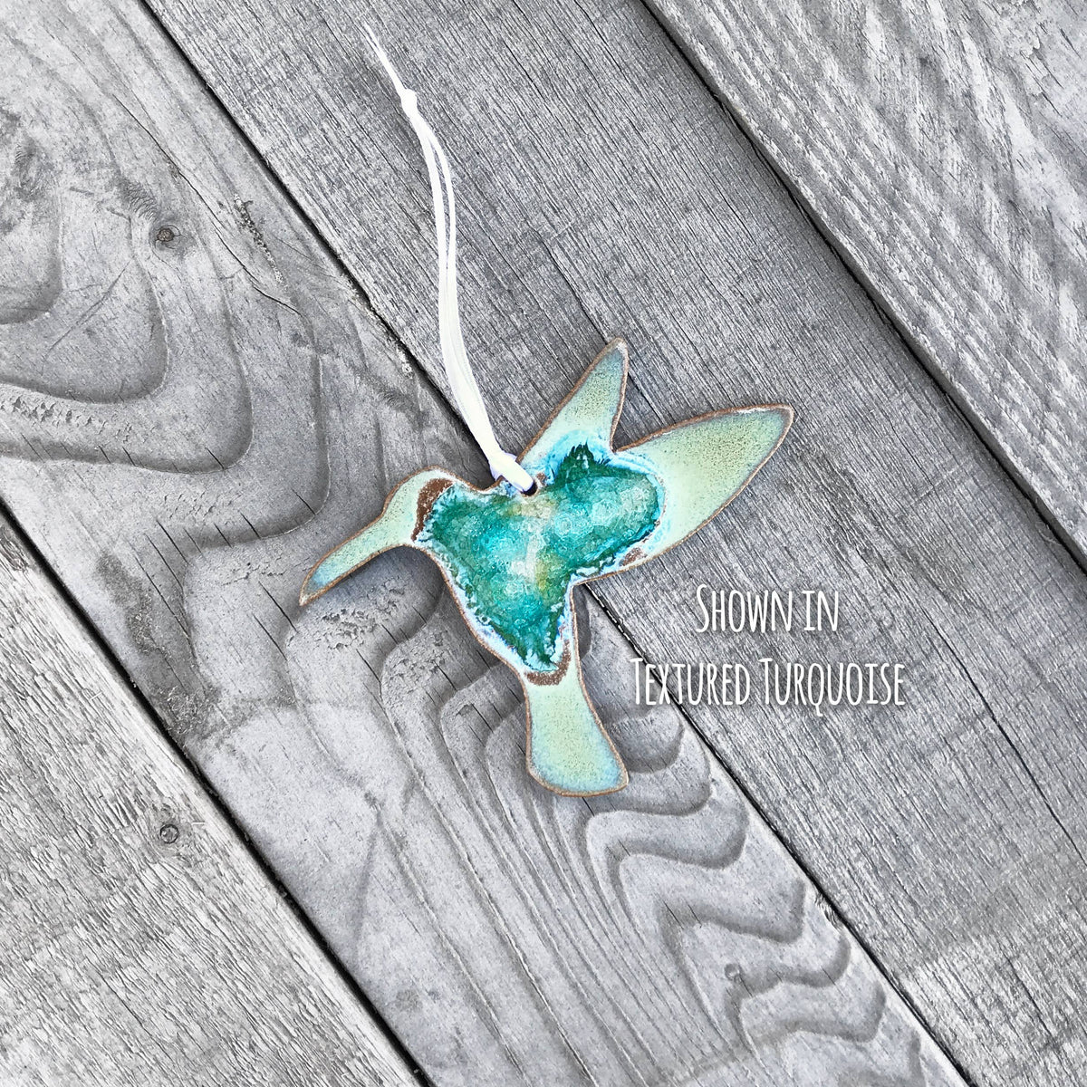 Hummingbird Geode Ornament