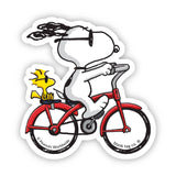 Snoopy The Cyclist Sticker
