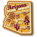 Arizona State Map Magnet