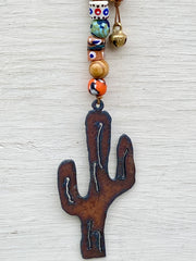 Rustic Cactus Chime Ornament