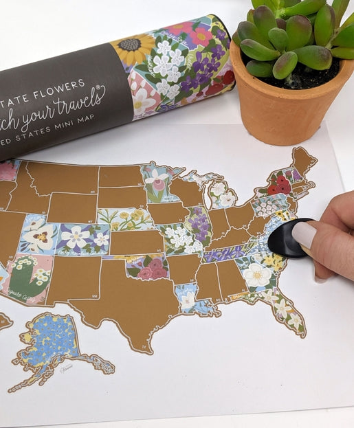 USA State Flowers Scratch-Off 10