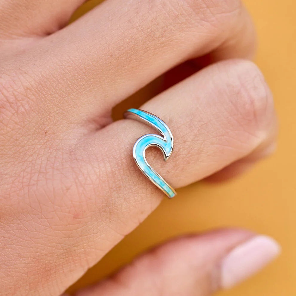 Ocean Tie Dye Wave Ring