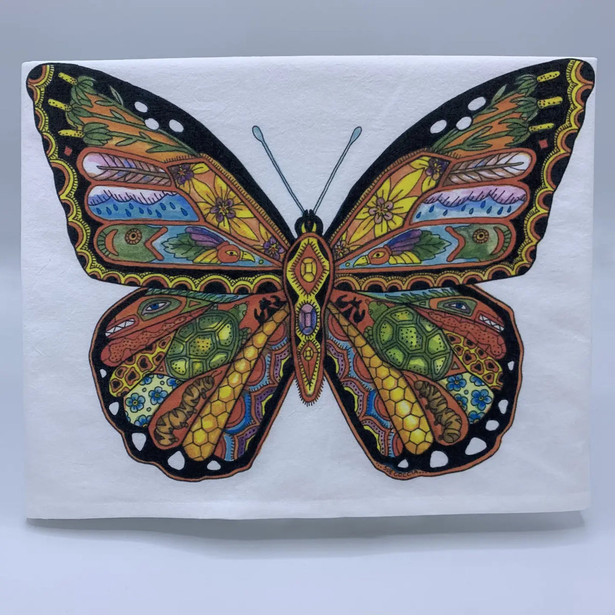 Monarch Butterfly Tea Towel