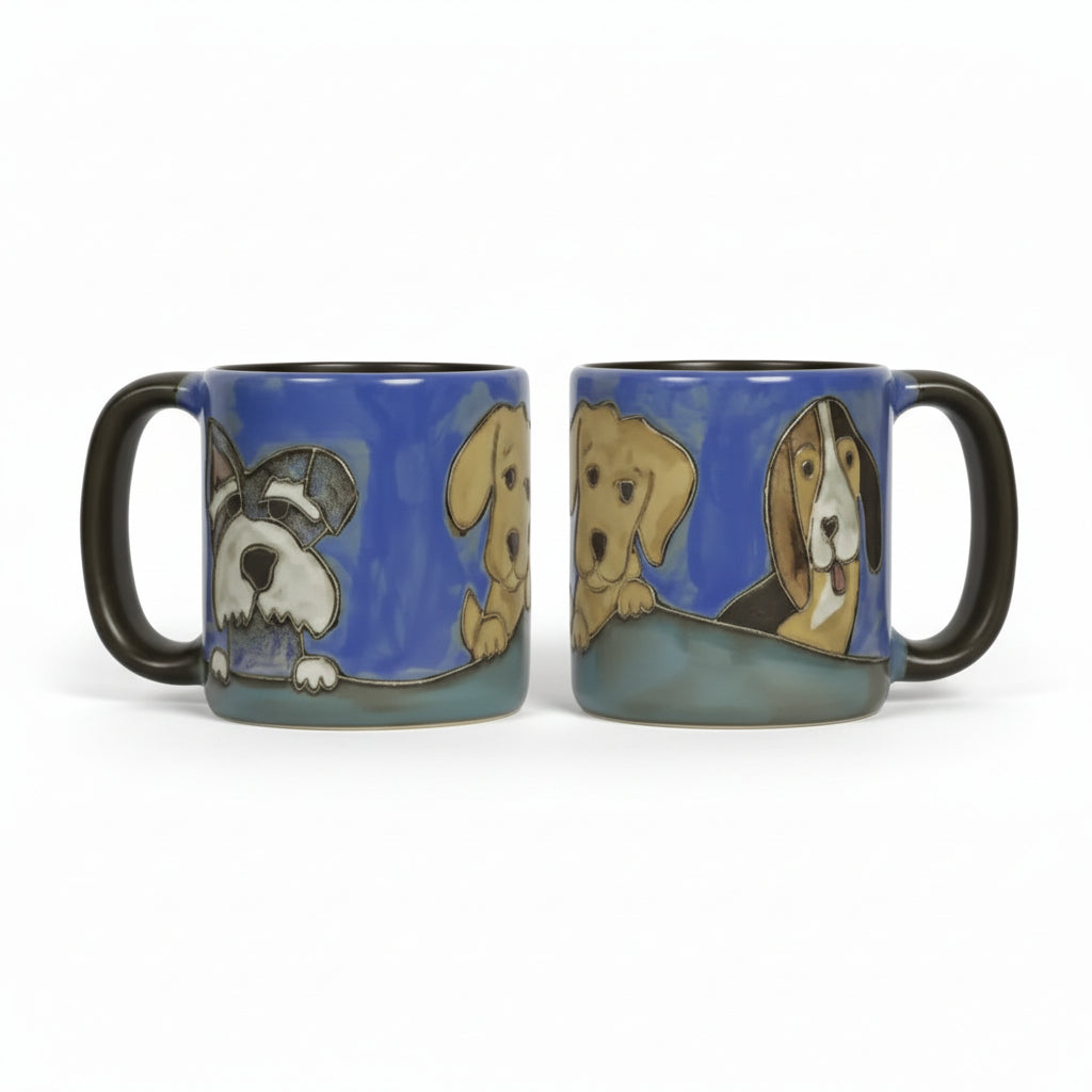 Puppy Eyes Round Stoneware Mug