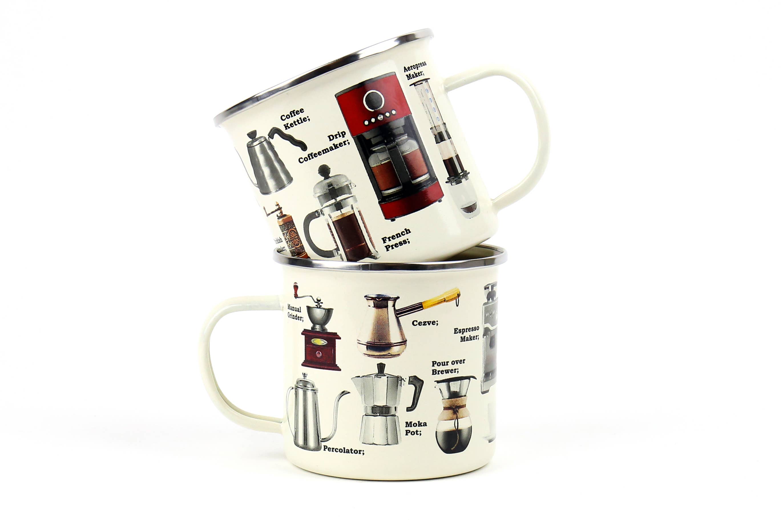 Cyclist Bike Enamel Mug