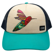 Hummingbird | Teal + Navy | Trucker Hat