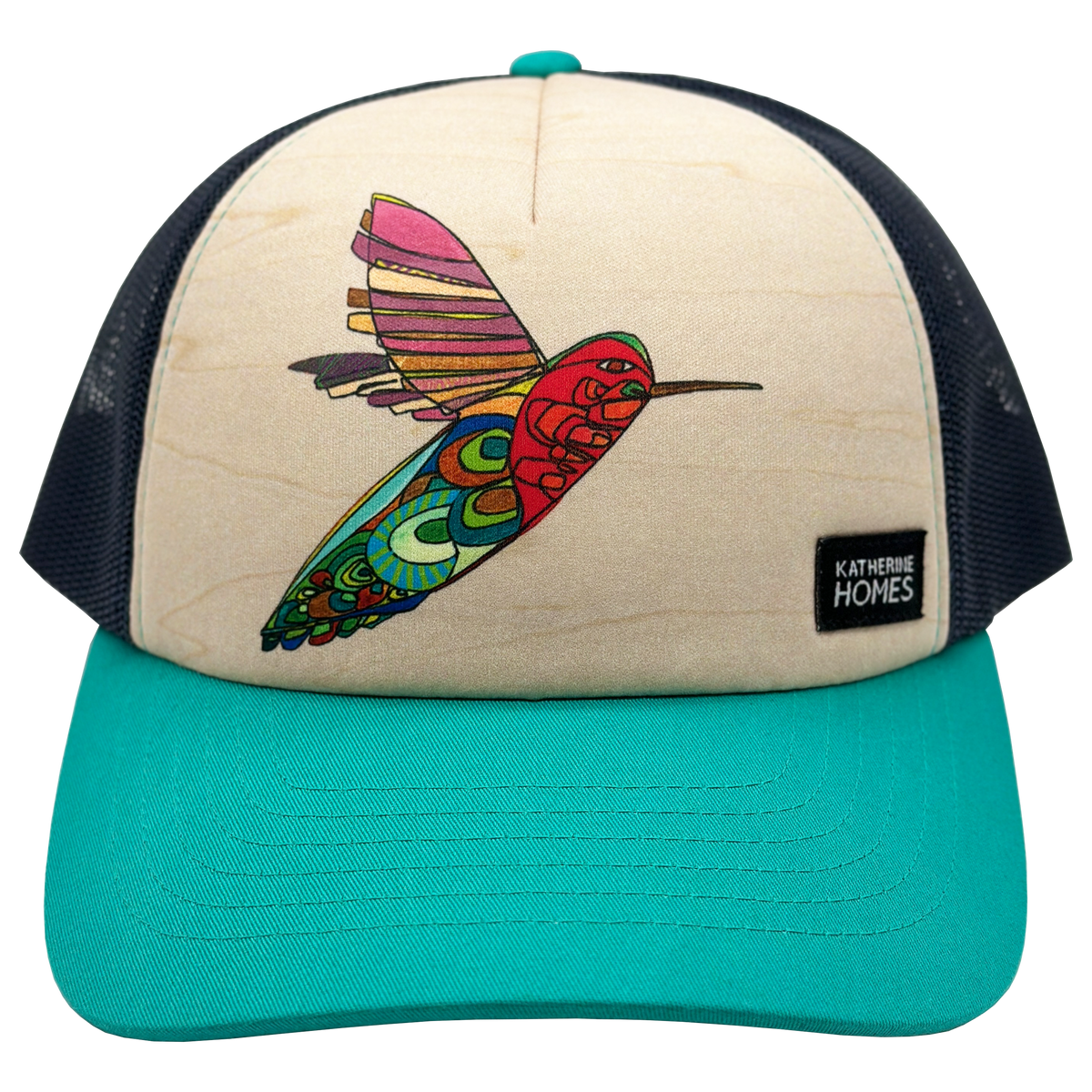 Hummingbird | Teal + Navy | Trucker Hat