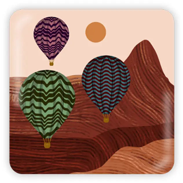 Desert Balloon Festival Metal Magnet