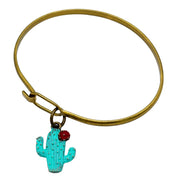 Saguaro Cactus Bloom Charm Bracelet