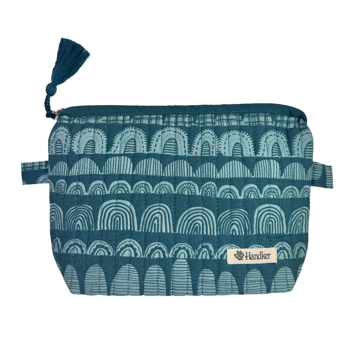 Forest Quilted Zipper Pouch