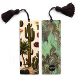 Botanical Cactus and Marbled Tassel Bookmark