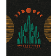 Symmetrical Saguaros Print 8 x 10