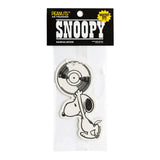 Snoopy record air freshener Greatest Hits edition in black packaging with bold SNOOPY letters and sandalwood scent
