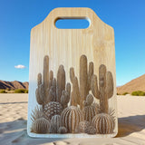 Cactus Garden Bamboo Cutting Board