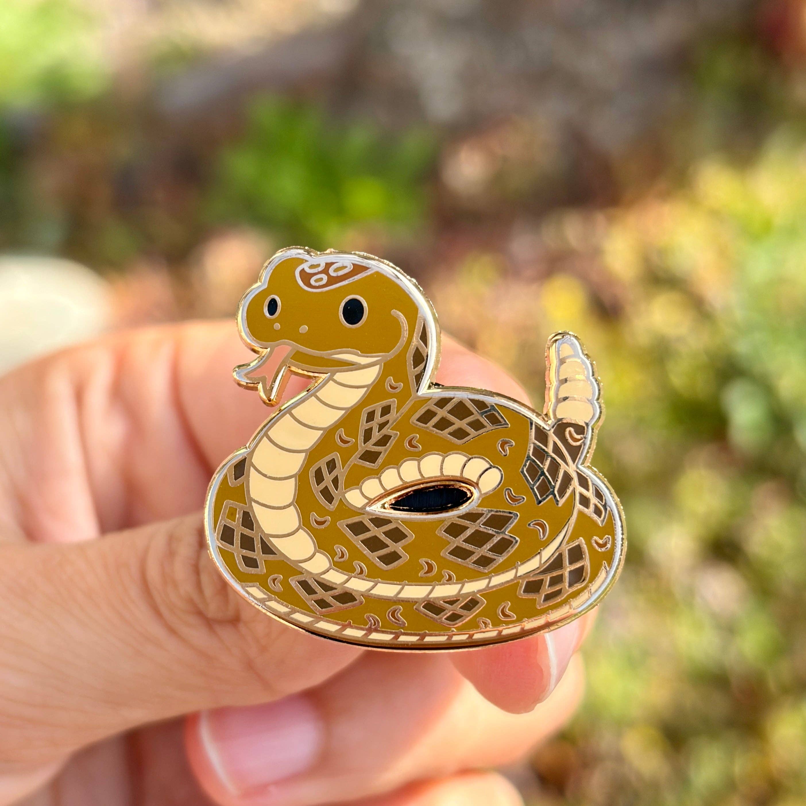 Rattlesnake Enamel Pin