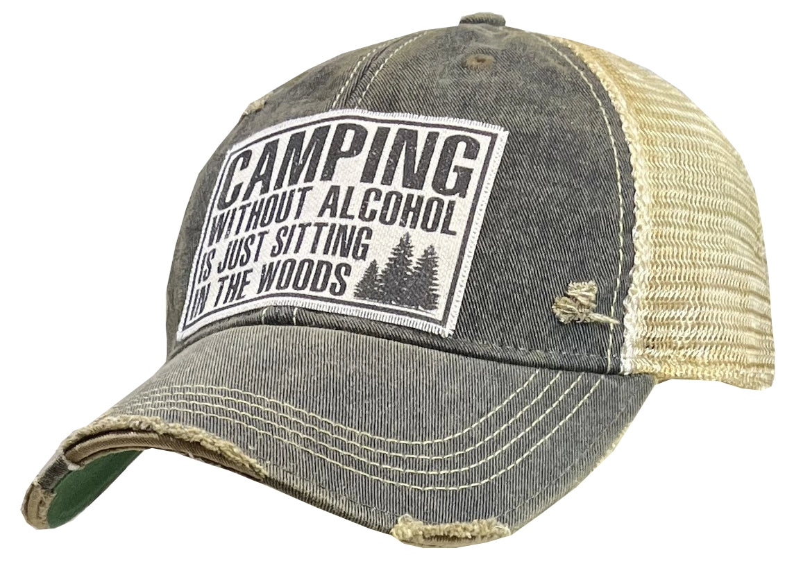 Camping Distressed Trucker