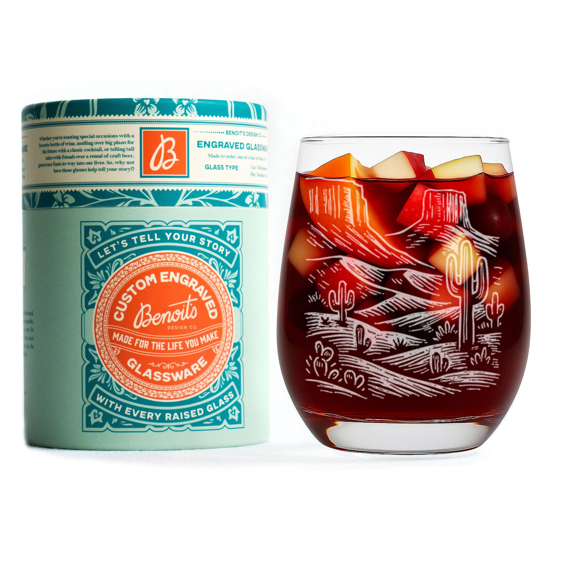 Desert Scene Drinking Glasses