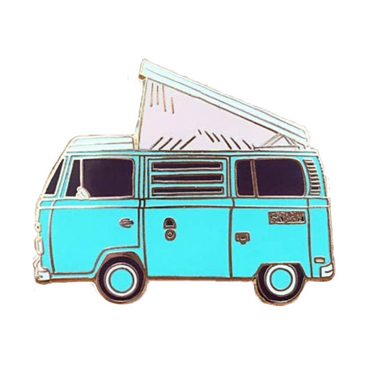 Camper Van Enamel Pin