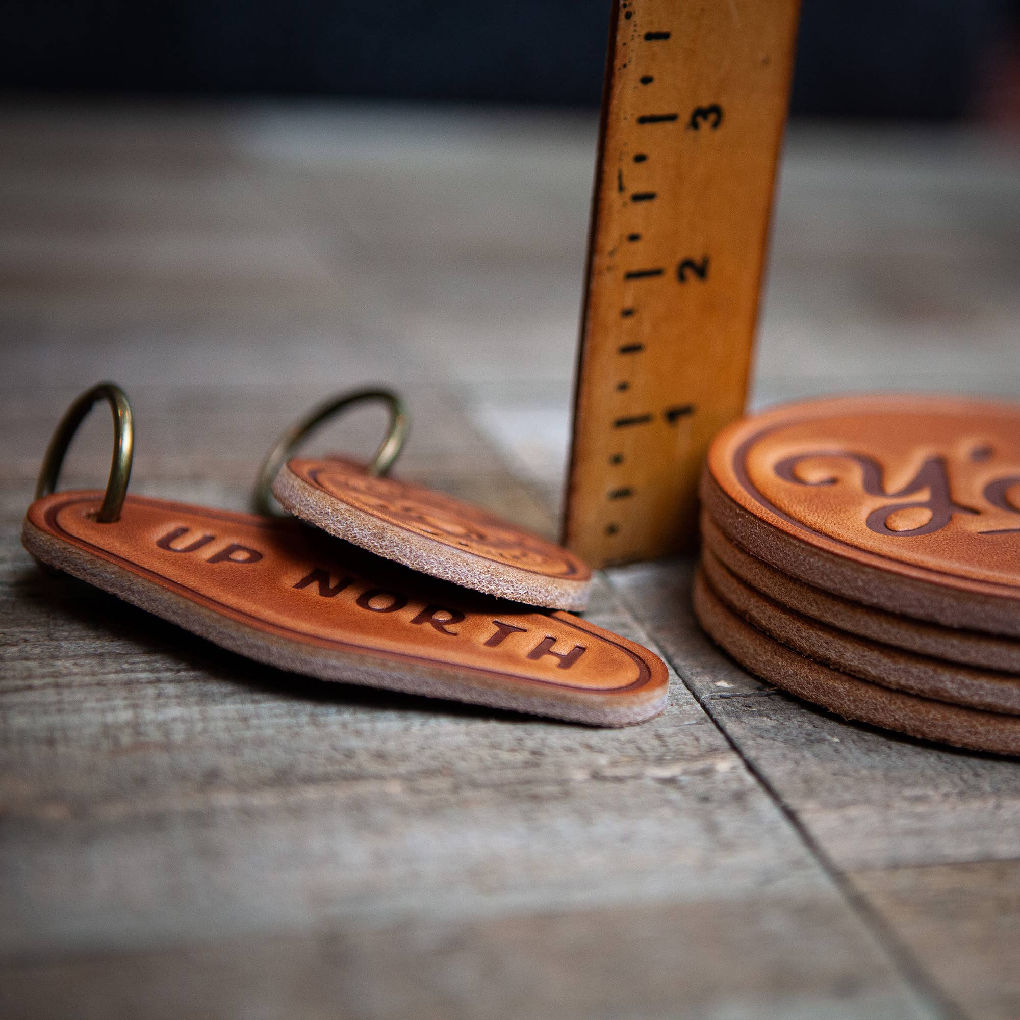 "Use a Fucking Coaster" Leather Coaster