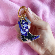 Celestial Cowgirl Boot Keychain