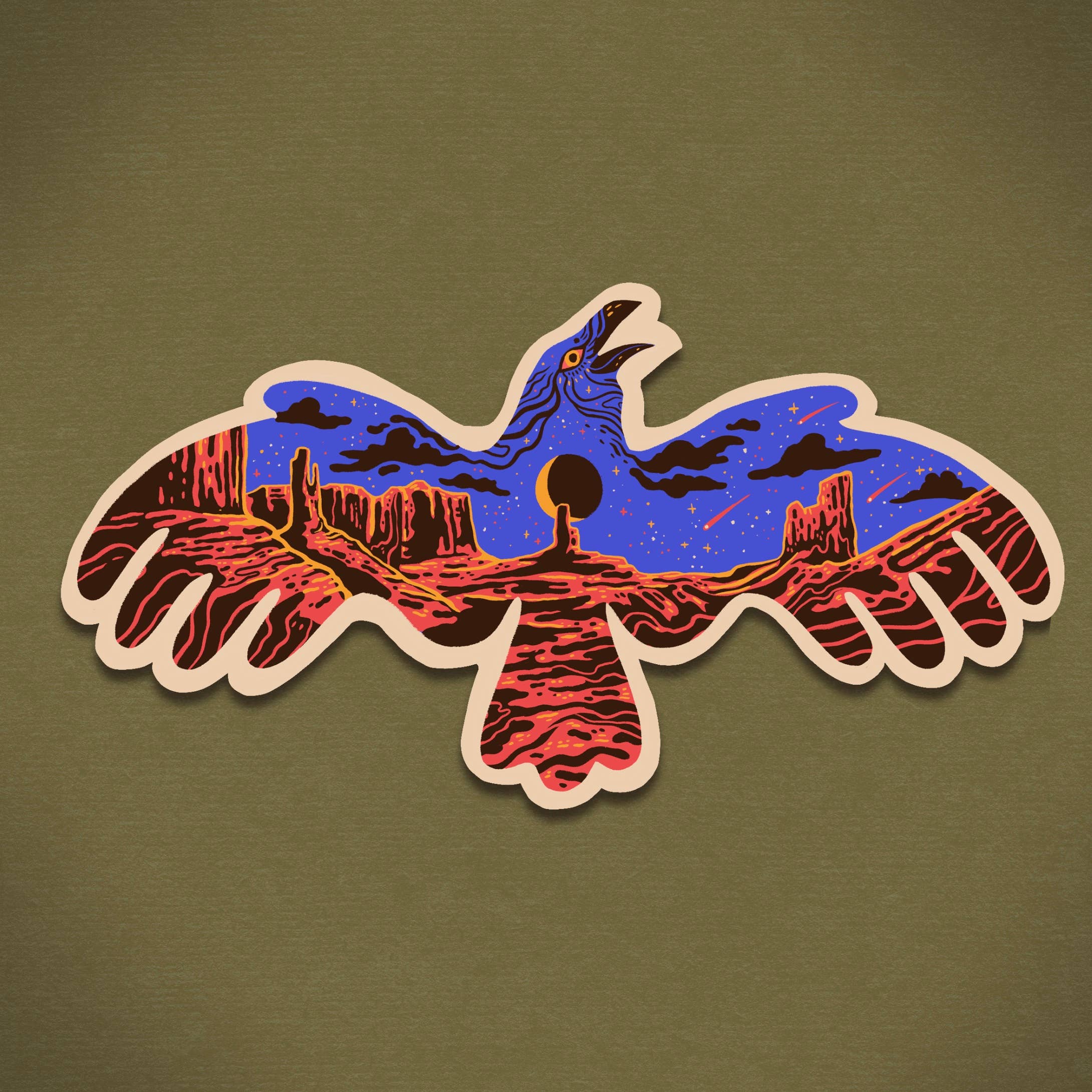 Desert Nights - Durable & Weatherproof Sticker