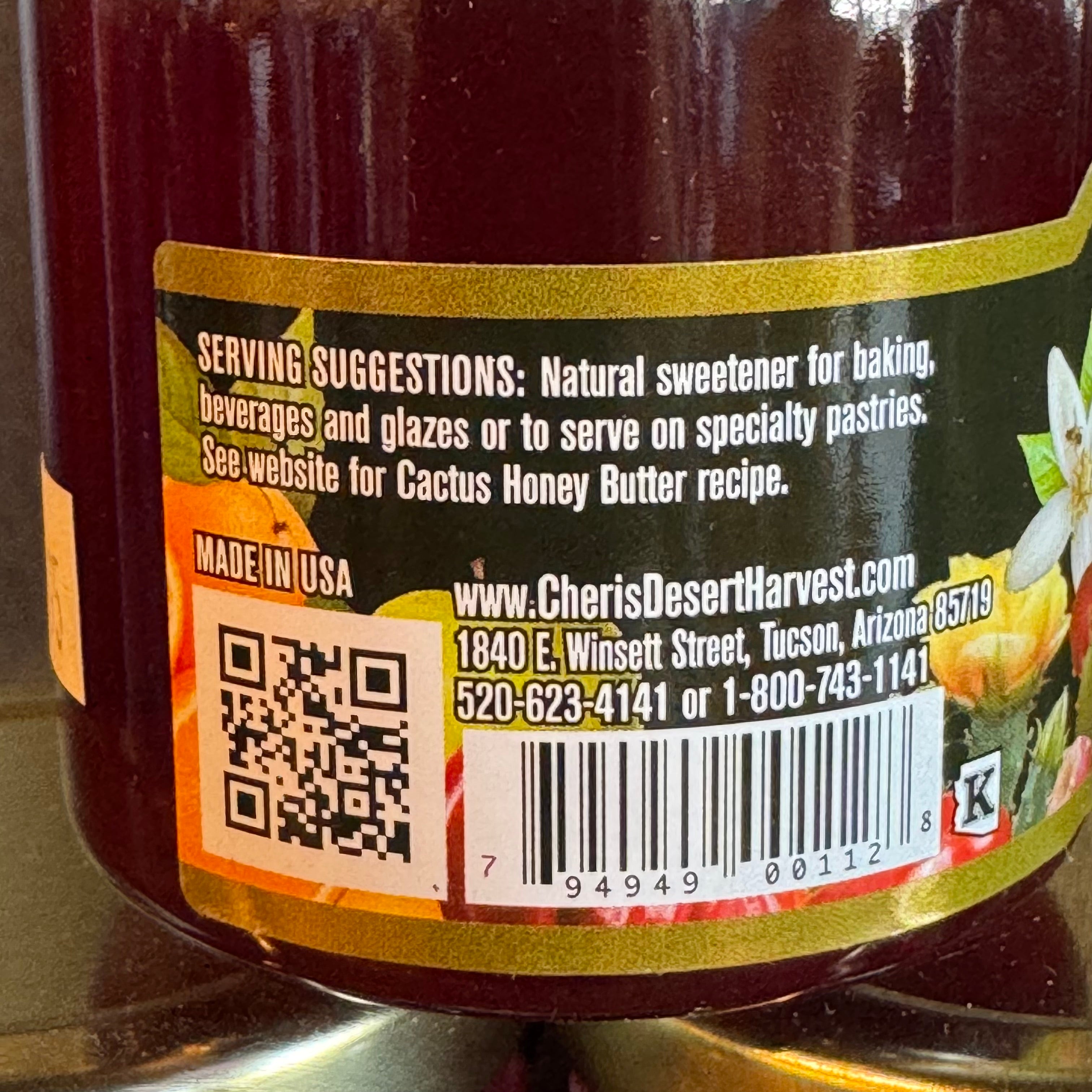 Prickly Pear Honey 5.4 oz