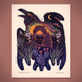 Raven Delicate Arch - 8x10 Nature Wilderness Art Print 