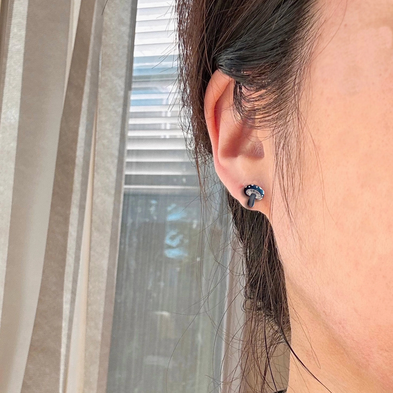 Tiny Groovy Mushrooms Earrings