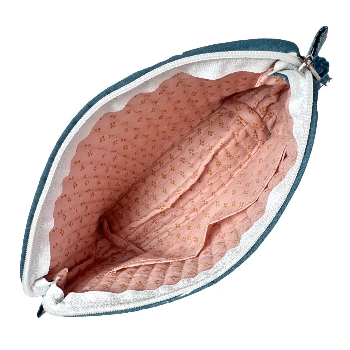 Forest Quilted Zipper Pouch
