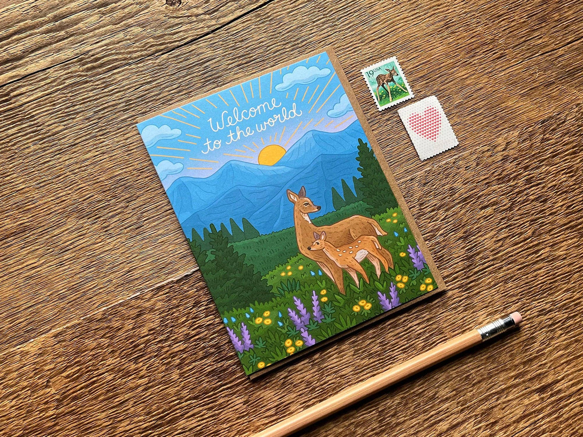 Welcome Little Deer Card