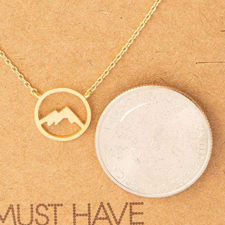 Mountain Pendant Necklace