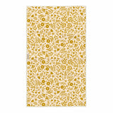 Meadow Flowers kitchen towel in yellow and cream with a botanical pattern.
