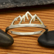Openwork Mountain Ring - Recycled Sterling Silver