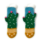 Kids' Cactus Hugs Fluffy Sherpa Slipper Socks